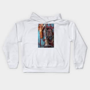 Old Horn And Indian Corn Kids Hoodie